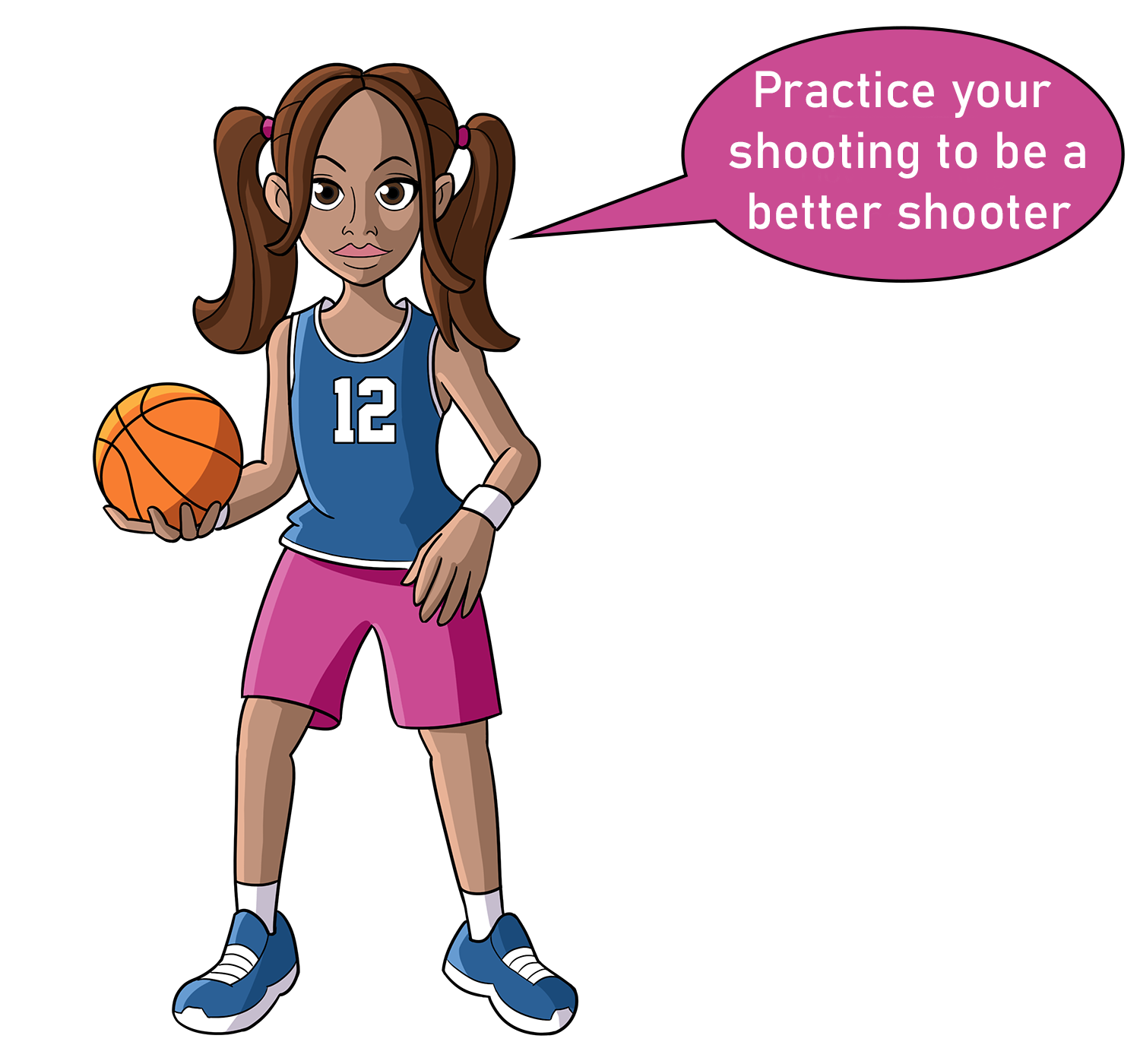Practice your shooting to be a better shooter character 12