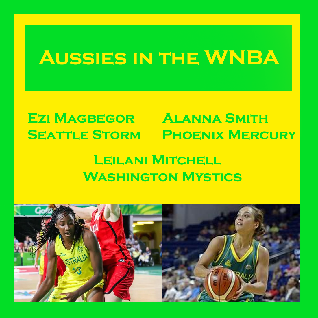 Aussie's Playing in the WNBA