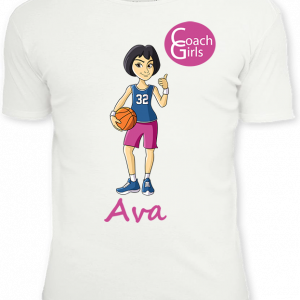 Ava 32 - White T-Shirt - Coach Girls Team