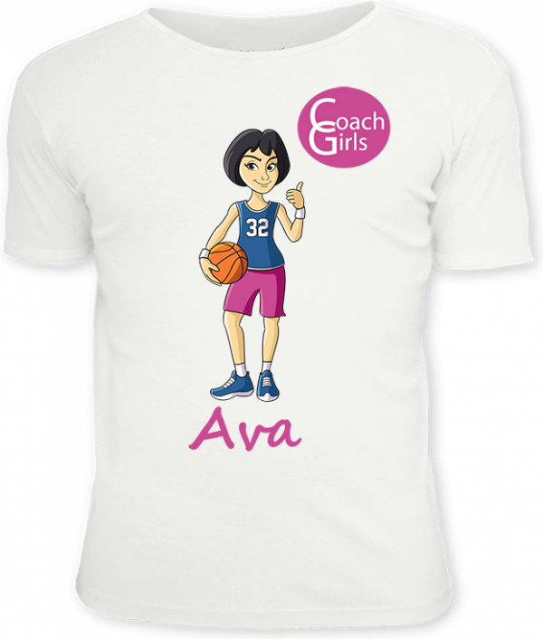 Ava 32 - White T-Shirt - Coach Girls Team