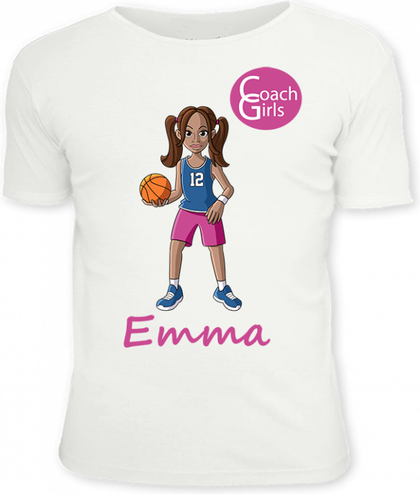 Emma 12 - White T-Shirt - Coach Girls Team