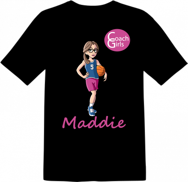 Maddie 5 - Black T-Shirt - Coach Girls Team