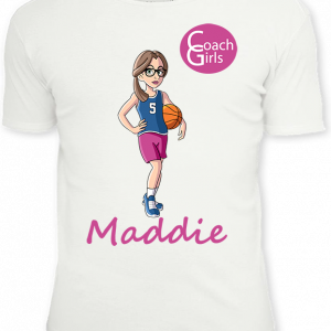 Maddie 5 - White T-Shirt - Coach Girls Team